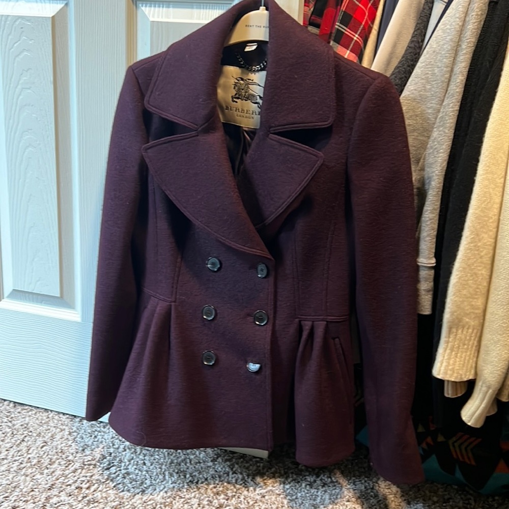 Burberry London Peplum Coat